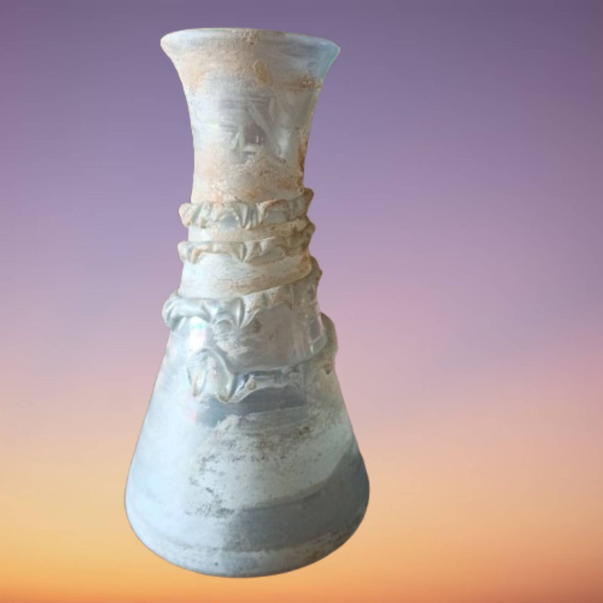 Vase pâte de verre esprit gallo romain