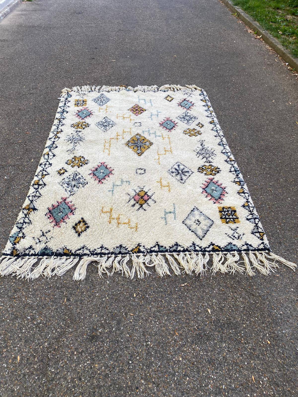 100% Wool Rug La Redoute Interiors 160x230cm Berber style
