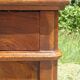 Louis Philippe bedside table in walnut and walnut burl.