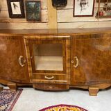 Art Deco sideboard buffet, walnut veneer, 30/40 mm thick