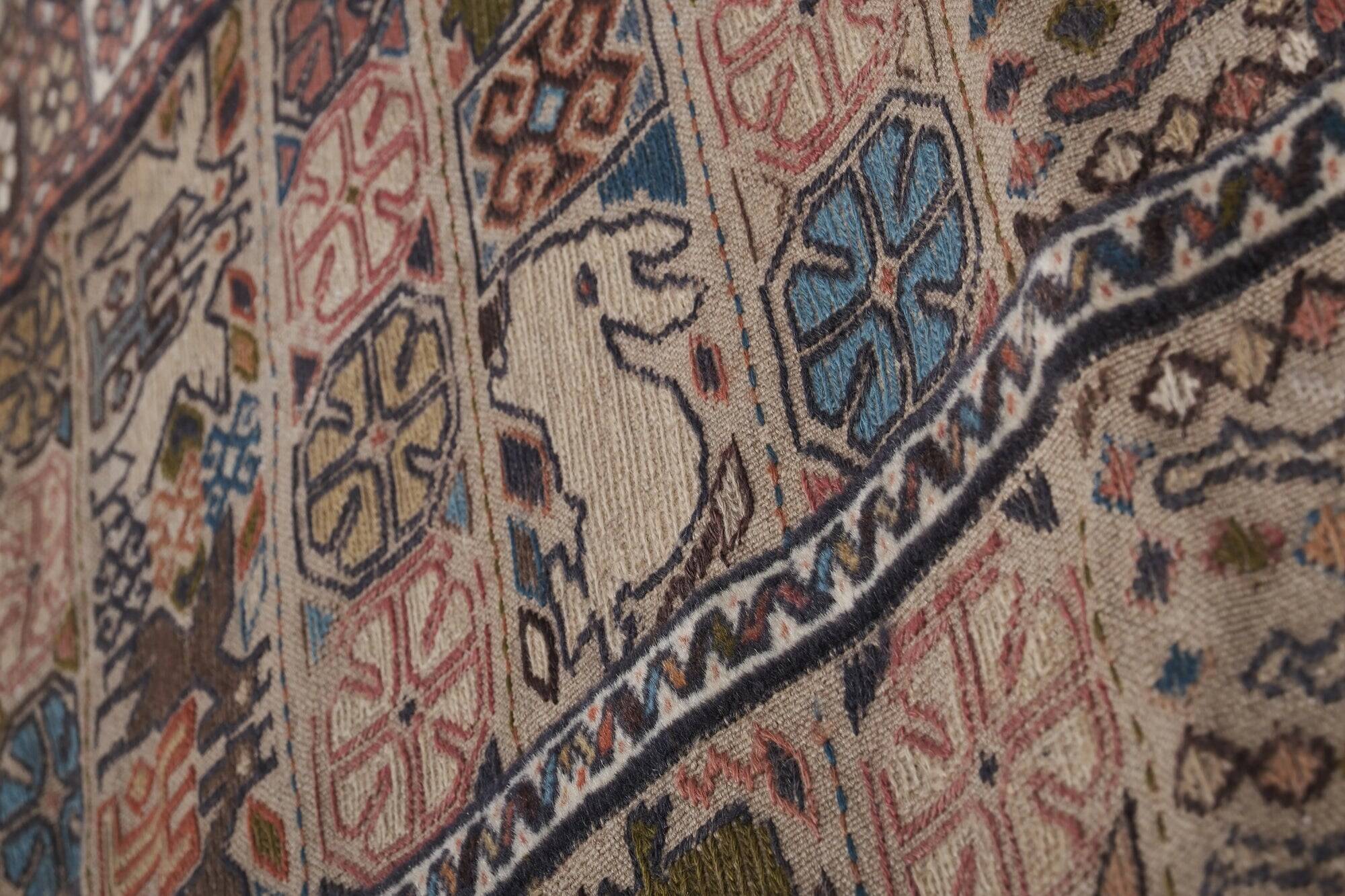 Tapis turc vintage fait main