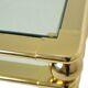 Coffee Table Italian Design Gold Plated Chrome Glass Orsenigo Hollywood Regency 120cm