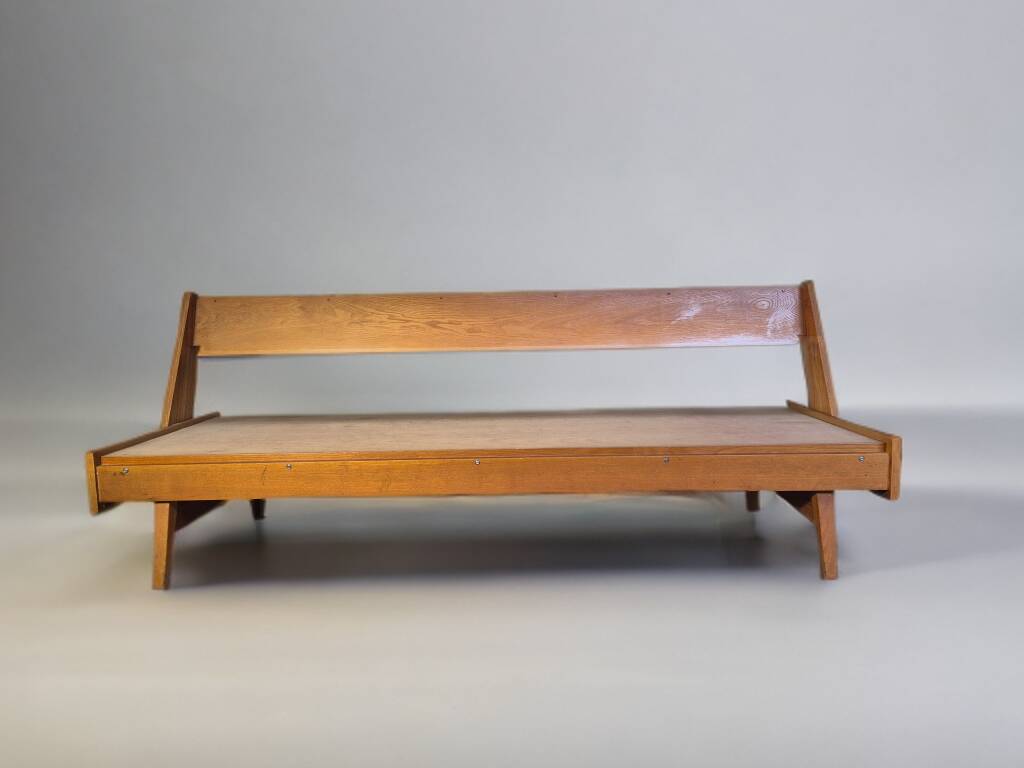 Hikor Pisek daybed sofa, Vintage Czech 1960s
