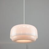 Italian White Medusa Pendant Brass Edition by Luigi Massoni for Guzzini, 1970s