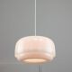 Italian White Medusa Pendant Brass Edition by Luigi Massoni for Guzzini, 1970s