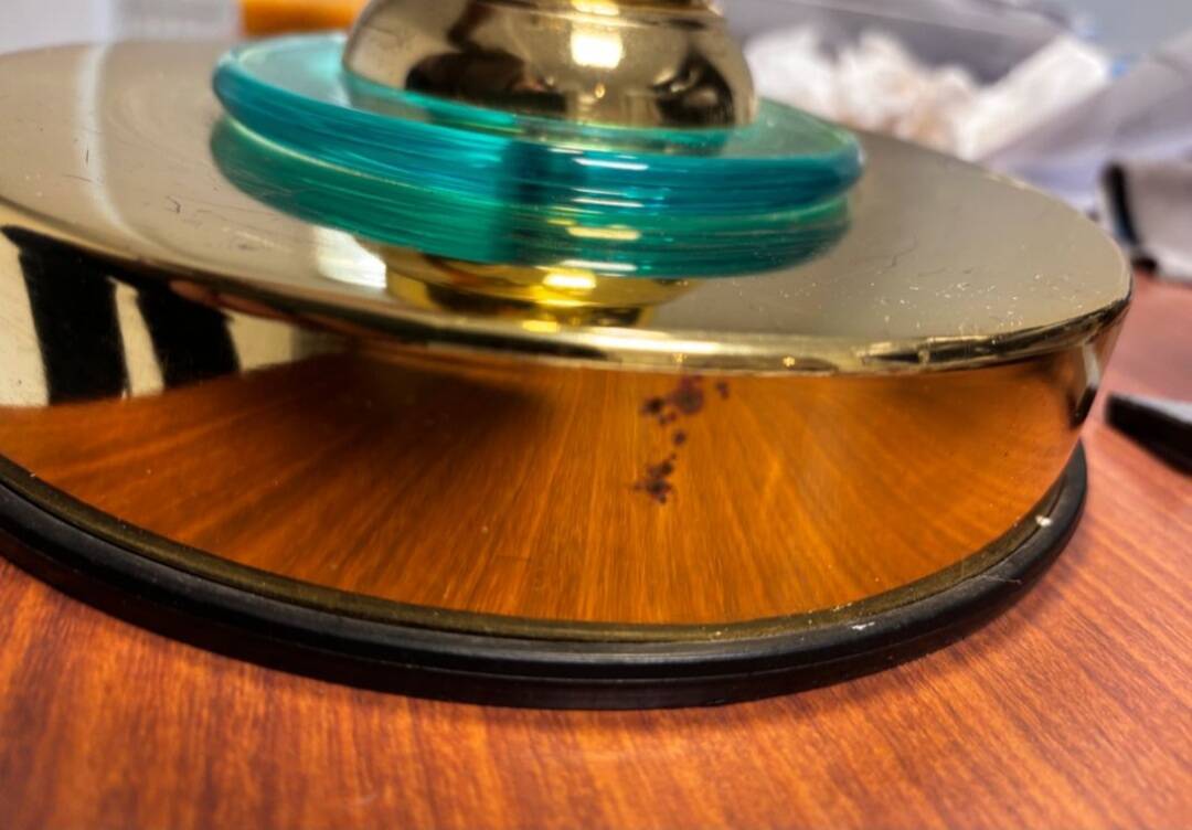 Banker mushroom desk lamp