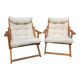 Pair of Kon-Tiki armchairs by Gillis Lundgren 1980's