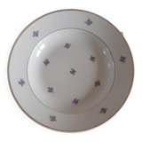 Hollow plate porcelain Luneville Floréal