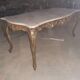 Pedestrian coffee table above marble