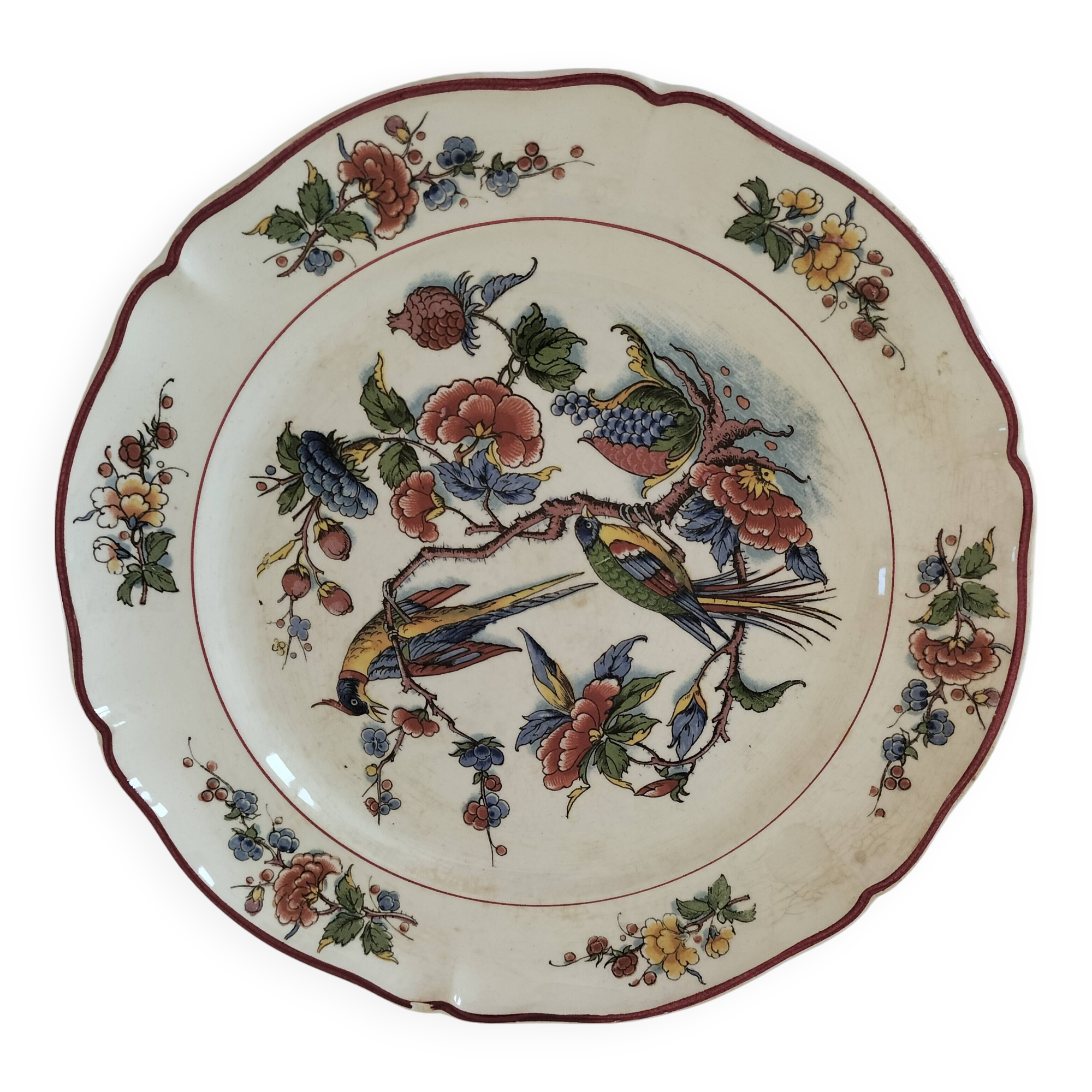 Assiette vintage Villeroy & Boch modèle Rouen