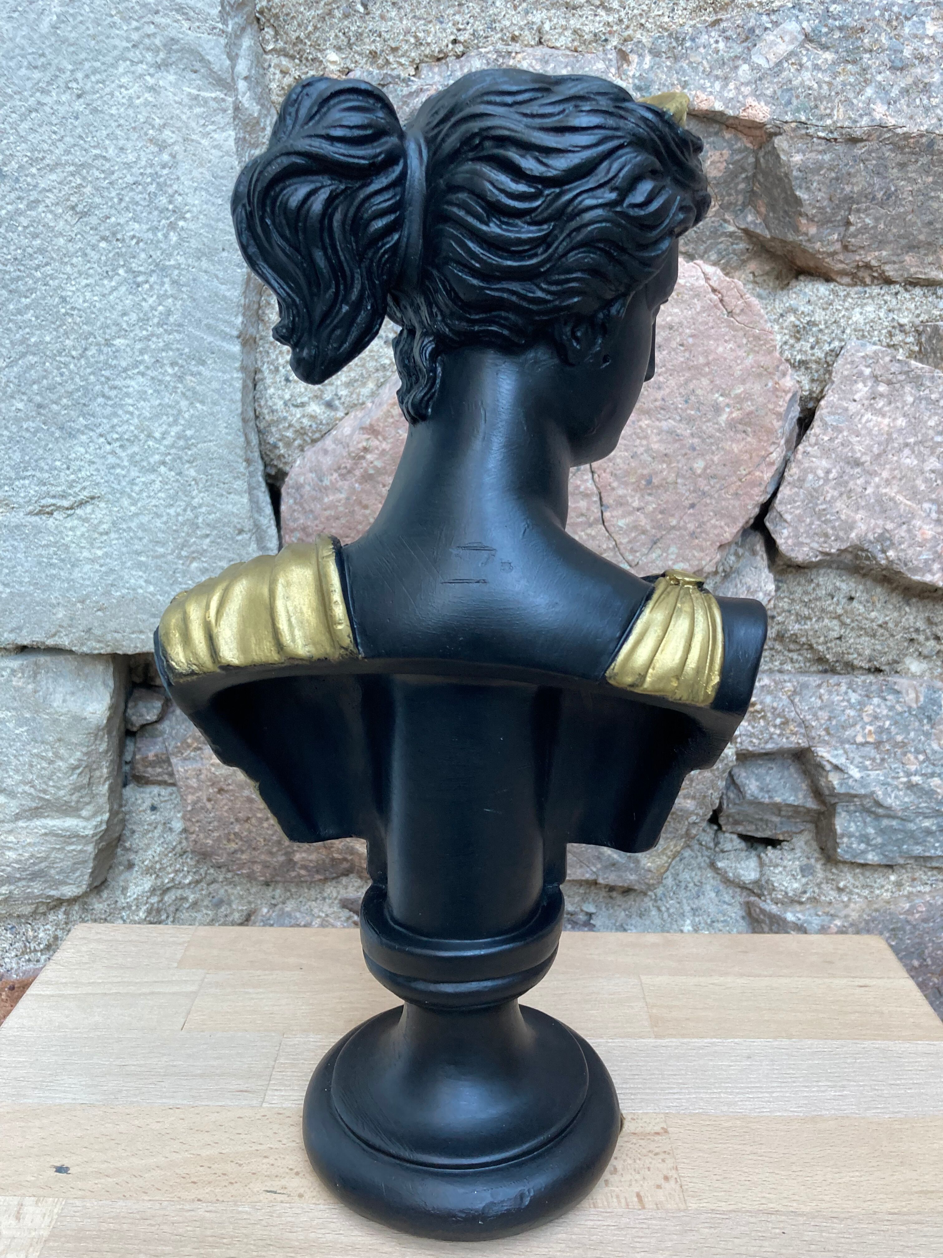 Black and gold Artemis bust