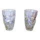 Pair of cut crystal vases, France 1970s