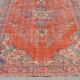 Tapis turc Oushak rouge fait main