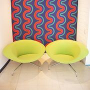 Set of 2 Green Kirk lounge chair by René Holten for Artifort, 1990