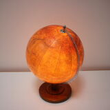 Mid-Century Light Glass Globe With Wooden Base by Paul Rath, 1950s