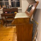 Meuble lavabo en bois et marbre / Commode