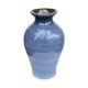 Vintage blue ceramic vase – reactive glaze, Germany, 1960s/1970s.