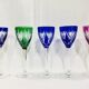 Set of 5 Rhine Roemer wine glasses in Saint-Louis crystal model Monaco