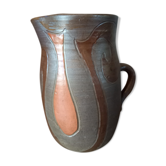 Pitcher terracotta Nivernais Vintage of the 70s