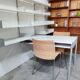 Wall shelf with desk by Dieter Rams for Vitsoe