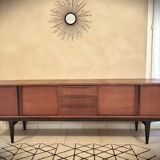 Scandinavian design sideboard in vintage teak