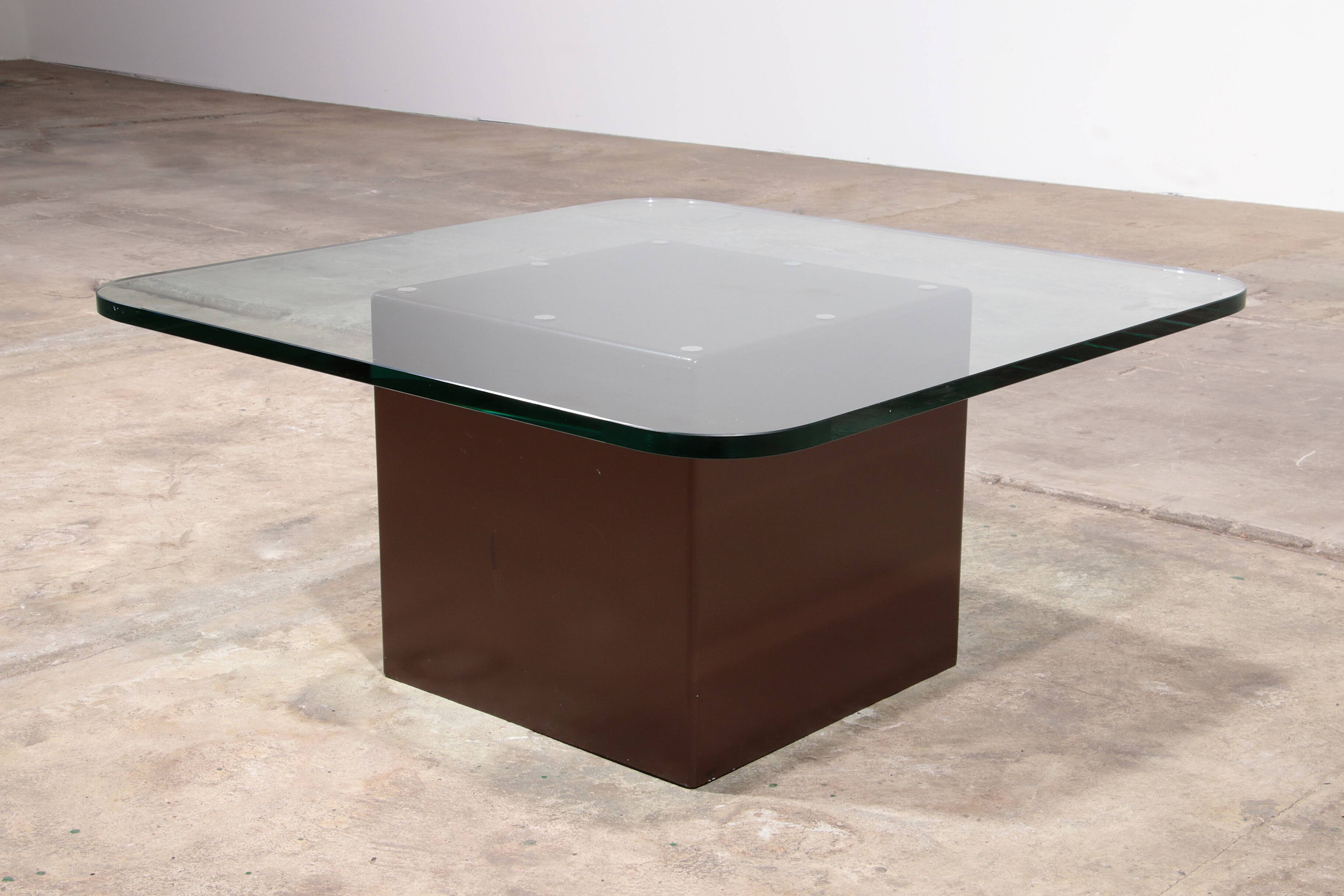 Table basse Tito Agnoli pour Matteo Grassi, 1979, Italie