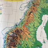 Old school map Scandinavian States