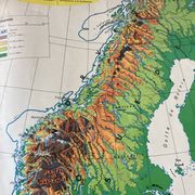 Old school map Scandinavian States