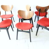 Mid-Century Drop Leaf Table with Butterfly Dining Chairs by E. Gomme for G-Plan, Set of 7