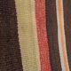 Colorful striped turkish kilim rug runner 77 x 245 cm