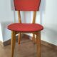Chaise rouge années 50