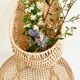 Hanging basket wall decoration