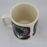 Mug ceramic, Western Germany flower pattern