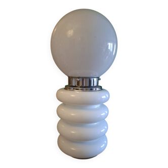 Lampe en opaline en verre de  Murano , Mazzega ,Carlos Nason