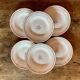 6 off-white and golden Amandinoise plates