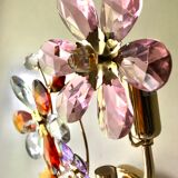 Large wall lamp flowers glass Murano 1970