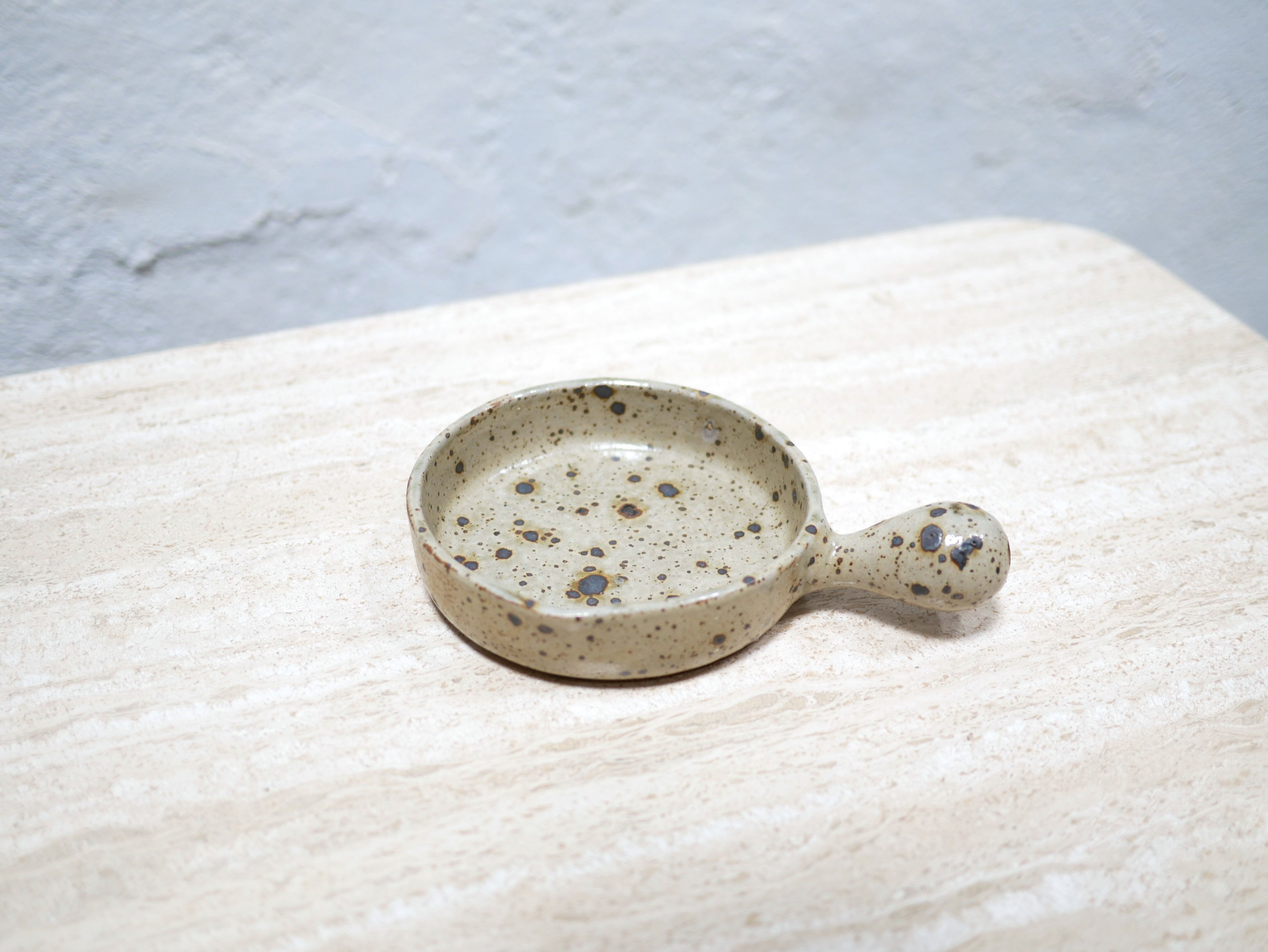 Empty cup vintage pocket in pyrite stoneware