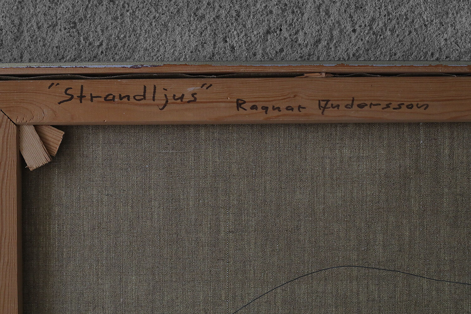 Ragnar Andersson, Strandljus, oil on canvas, 1989, framed