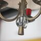 Suspension hot water bottle 3 lights, ceiling lamp, chandelier, vintage ceiling light
