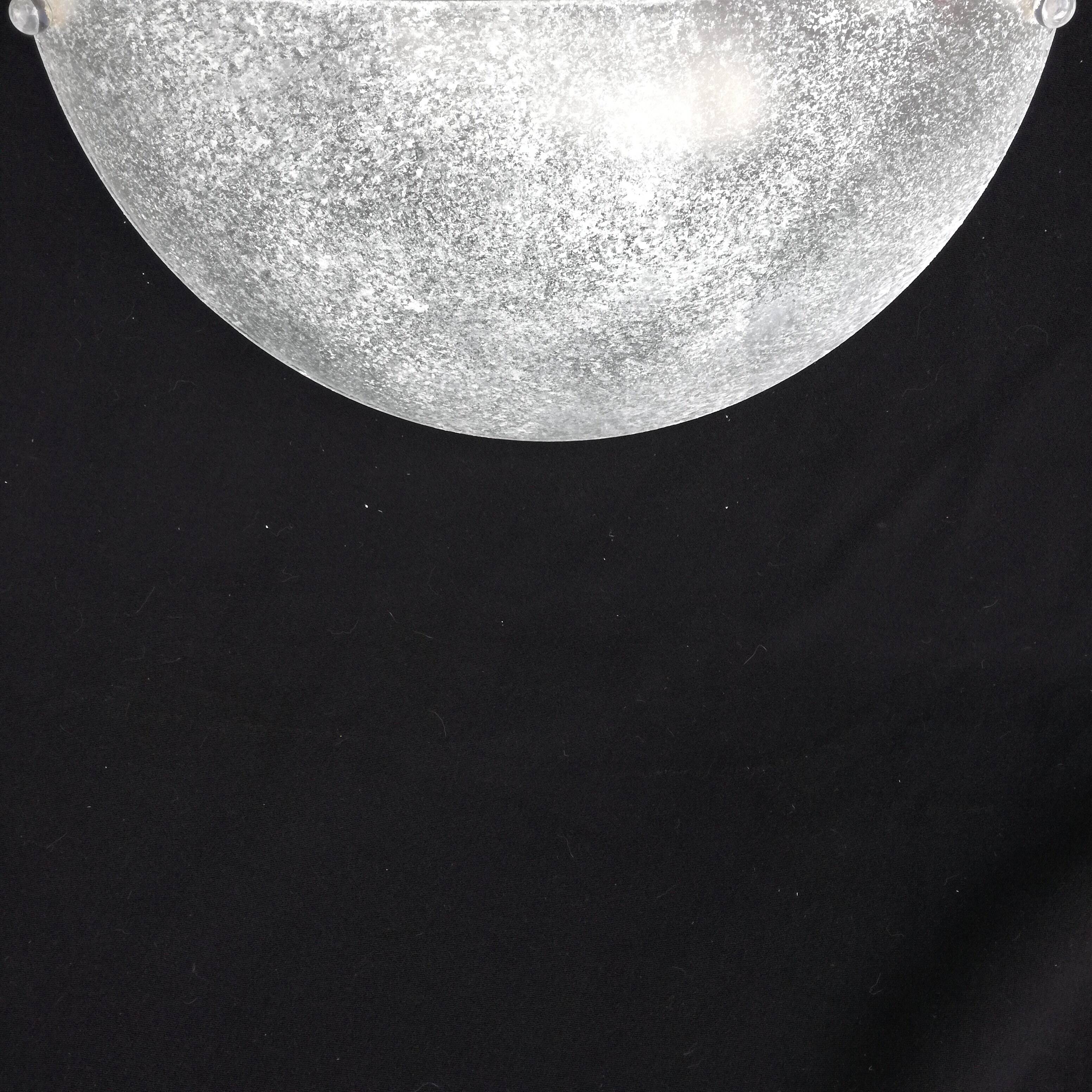 Drimmer Half-Moon Wall Lamp in worked glass 40 cm