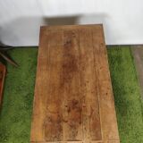 Light wood eating farm table