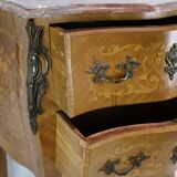 Chest of drawers made in walnut with marble top from 1860s