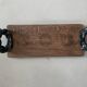 Vintage wooden and ceramic tray