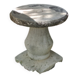 Old garden furniture in reconstituted stone