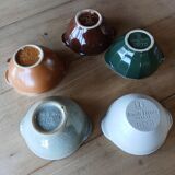 5 bols anciens Émile Henry