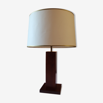 Lampe à poser midcentury acajou