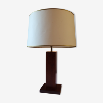 Mahogany midcentury table lamp