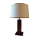 Mahogany midcentury table lamp