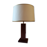 Mahogany midcentury table lamp