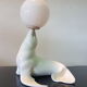 Ceramic sea lion table lamp, Italy 1970s